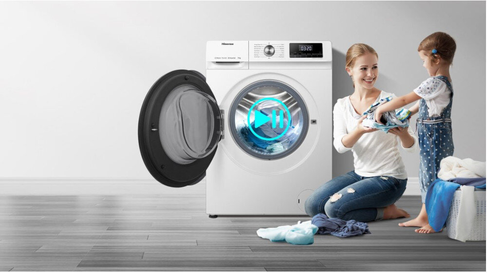 Pralka HISENSE WFQA9014EVJM zatrzymaj i dodaj