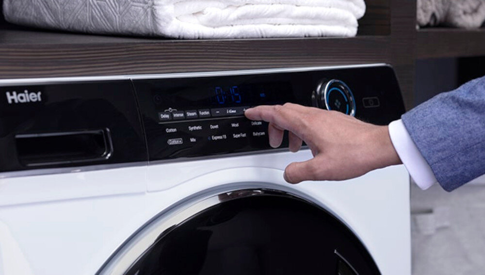 Pralka HAIER I-Pro 5 HW80-B14959S8U1S czas poziomy intensywności