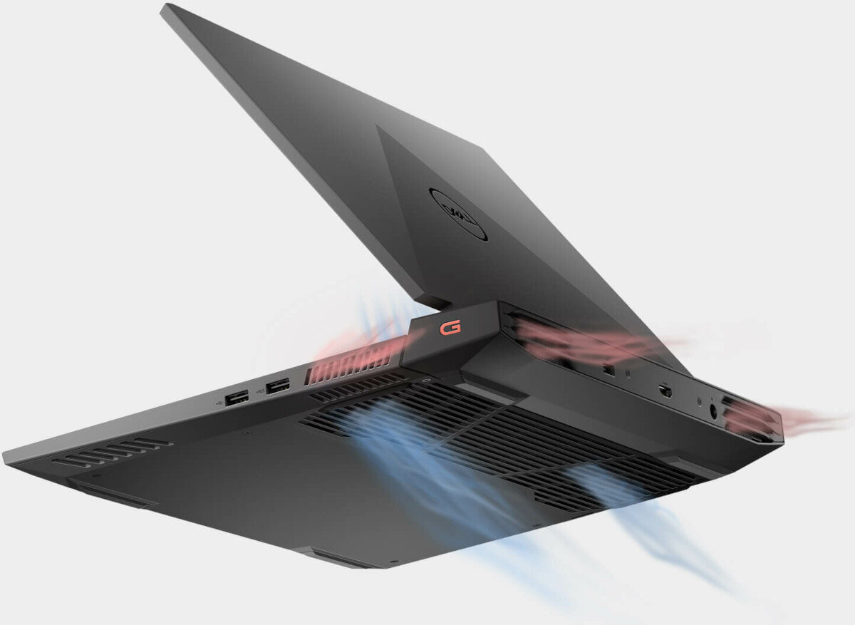 Laptop DELL G15 efektywne chlodzenie