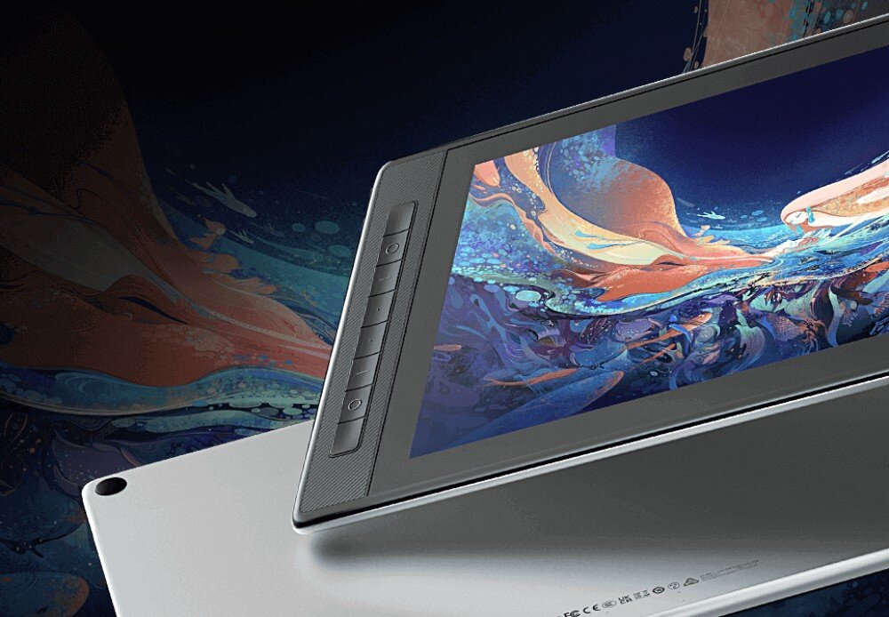 Tablet graficzny HUION Kamvas Pro 13 2.5K wygląd konstrukcja waga obudowa