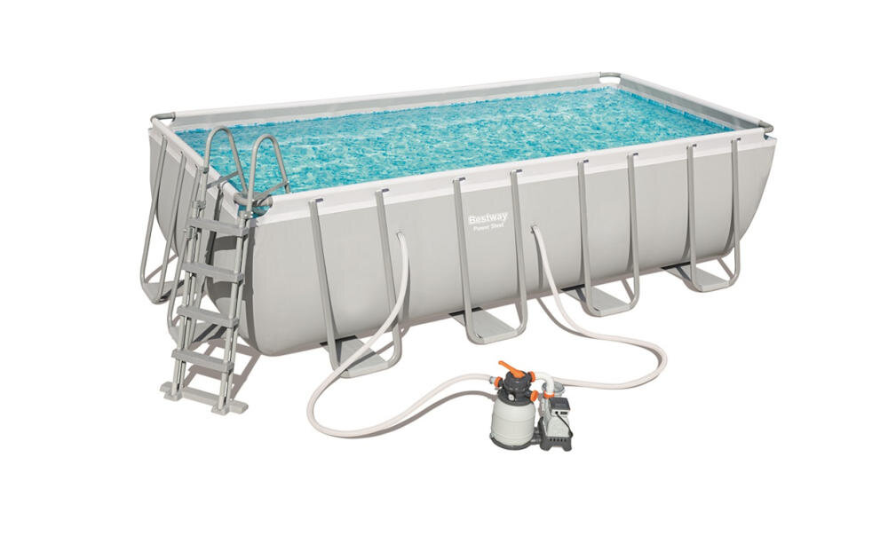 BESTWAY basen drabinka komfort bezpieczeństwo mocne stalowe ramie plastikowe schodki