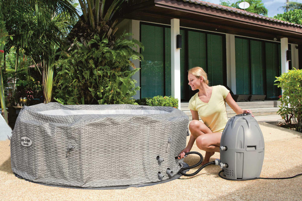 BESTWAY jacuzzi obsługa panel sterowanie czytelny wyświetlacz temperatura bąbelki