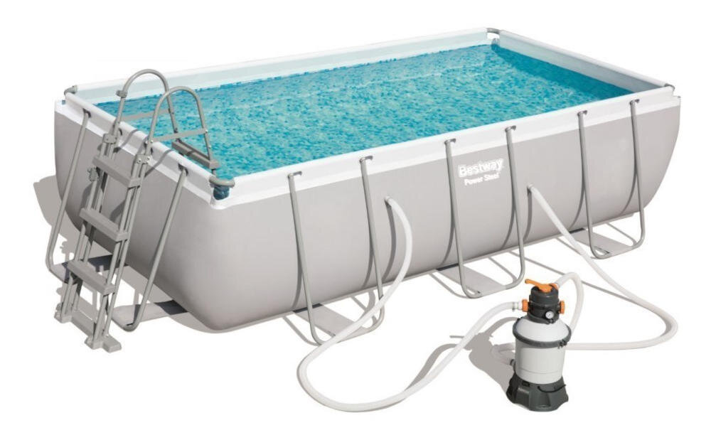 BESTWAY basen drabinka komfort bezpieczeństwo mocne stalowe ramie plastikowe schodki