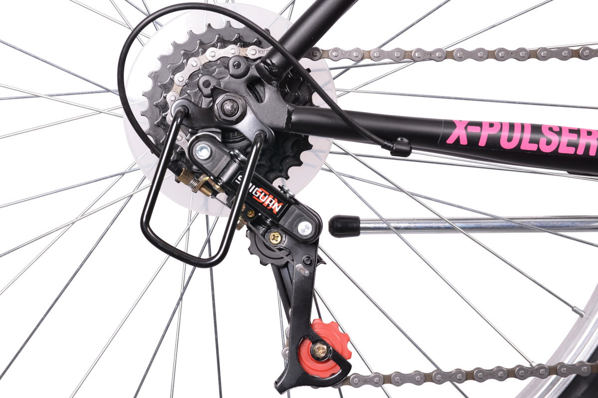Rower gorski MTB INDIANA X-Pulser 1.6 D20 26 cali damski Czarno-rozowy