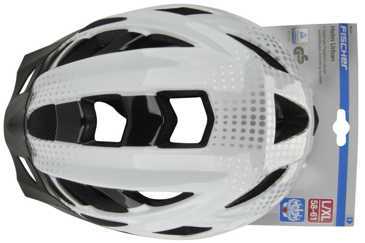 Kask rowerowy FISCHER Lano Biały MTB bezpieczna jazda