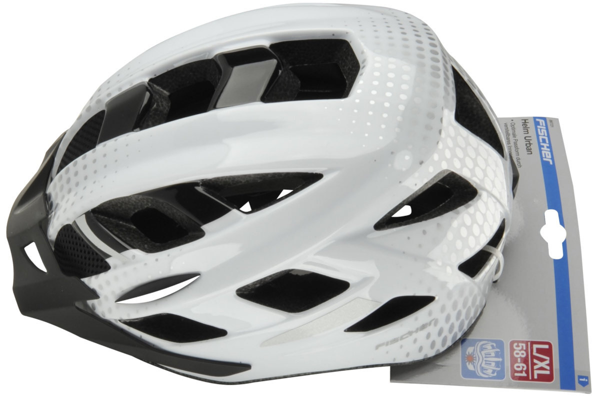 Kask rowerowy FISCHER Lano Biały MTB wentylacja i amortyzacja