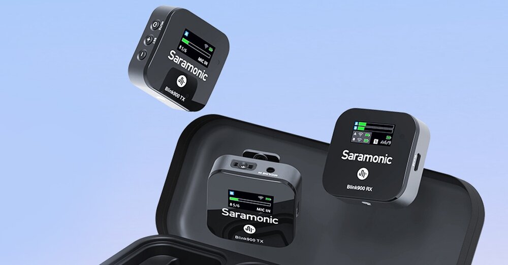 Saramonic Blink900 B2 (RX + TX + TX) zestaw z ładowarką