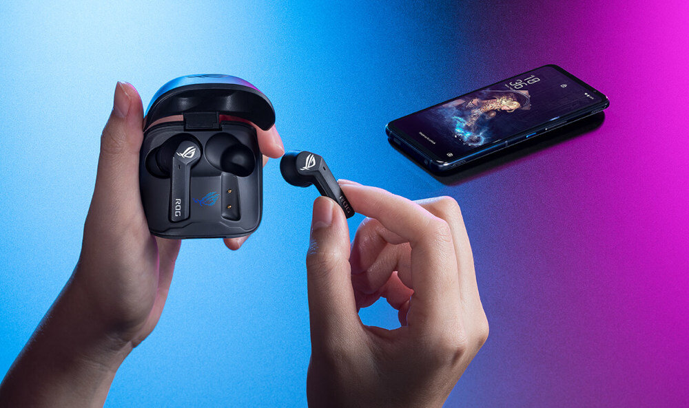 Słuchawki ASUS ROG Cetra True Wireless technologia bluetooth