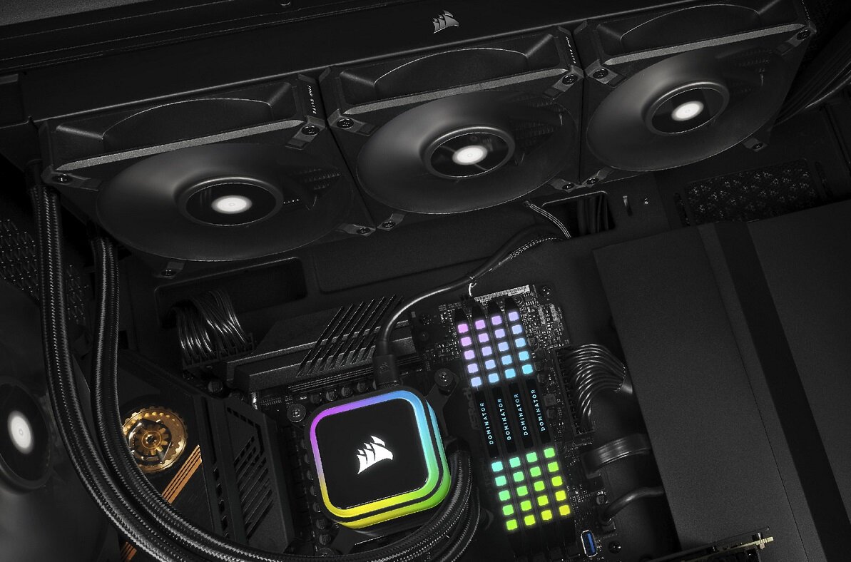 Wentylator CORSAIR Elite wydajny estetyczny doskonałe chłodzenie Prosta instalacja wymiary łożyska Fluid Dynamic Bearing