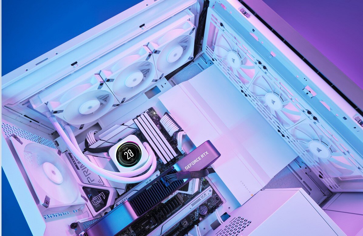 Wentylator CORSAIR Elite wydajny estetyczny doskonałe chłodzenie Prosta instalacja wymiary łożyska Fluid Dynamic Bearing