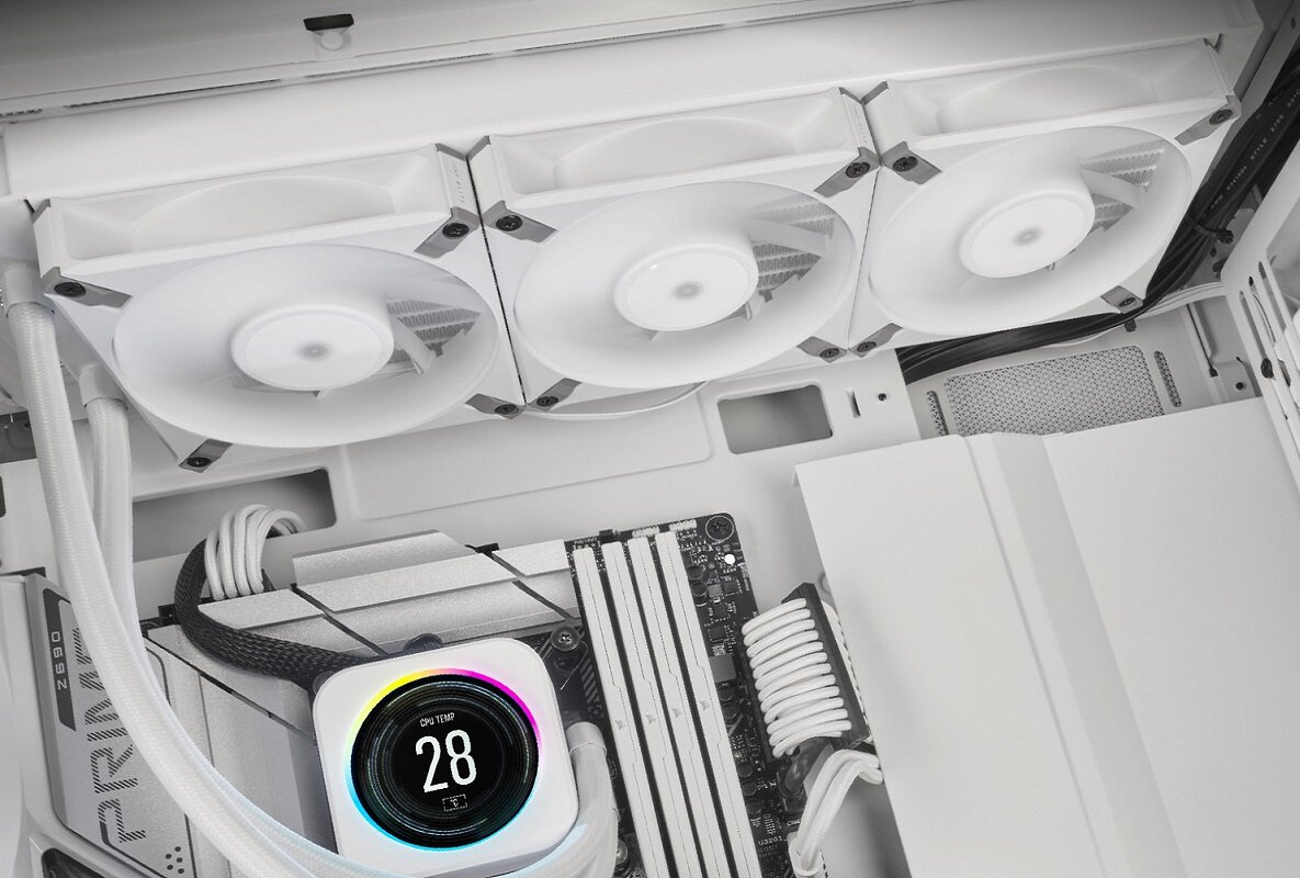 Wentylator CORSAIR Elite wydajny estetyczny doskonałe chłodzenie Prosta instalacja wymiary łożyska Fluid Dynamic Bearing