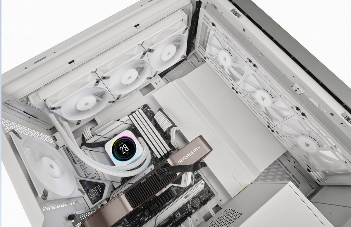 Wentylator CORSAIR Elite wydajny estetyczny doskonałe chłodzenie Prosta instalacja wymiary łożyska Fluid Dynamic Bearing