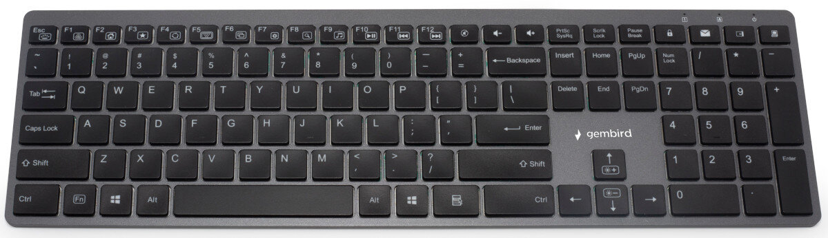 Zestaw GEMBIRD Eclipse Pro Business Slim klawiatura z aluminiowa rama