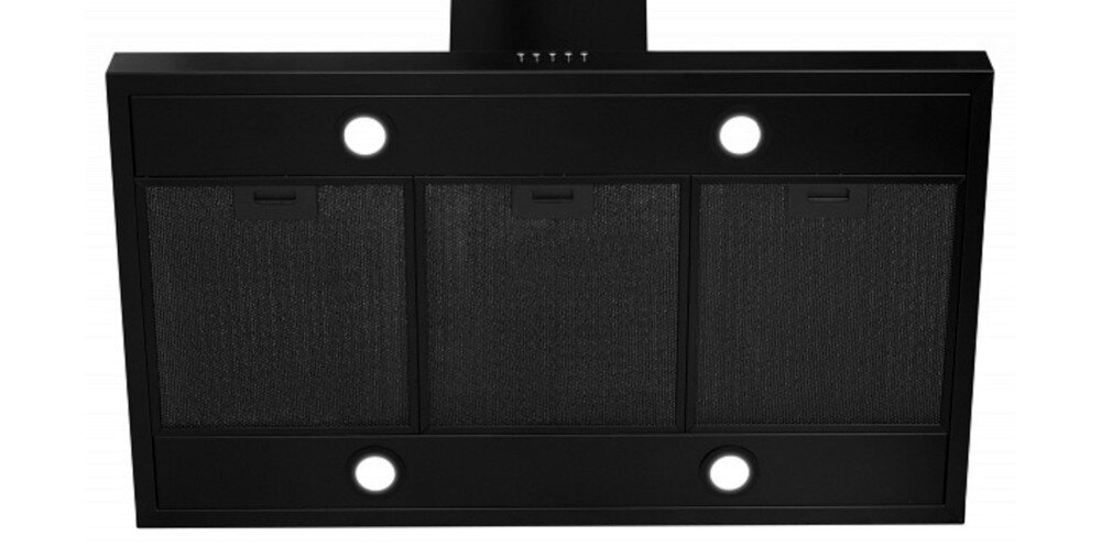 Okap AFRELLI AW-3 Nessi Isola Classic 90 Czarny Mat światło LED