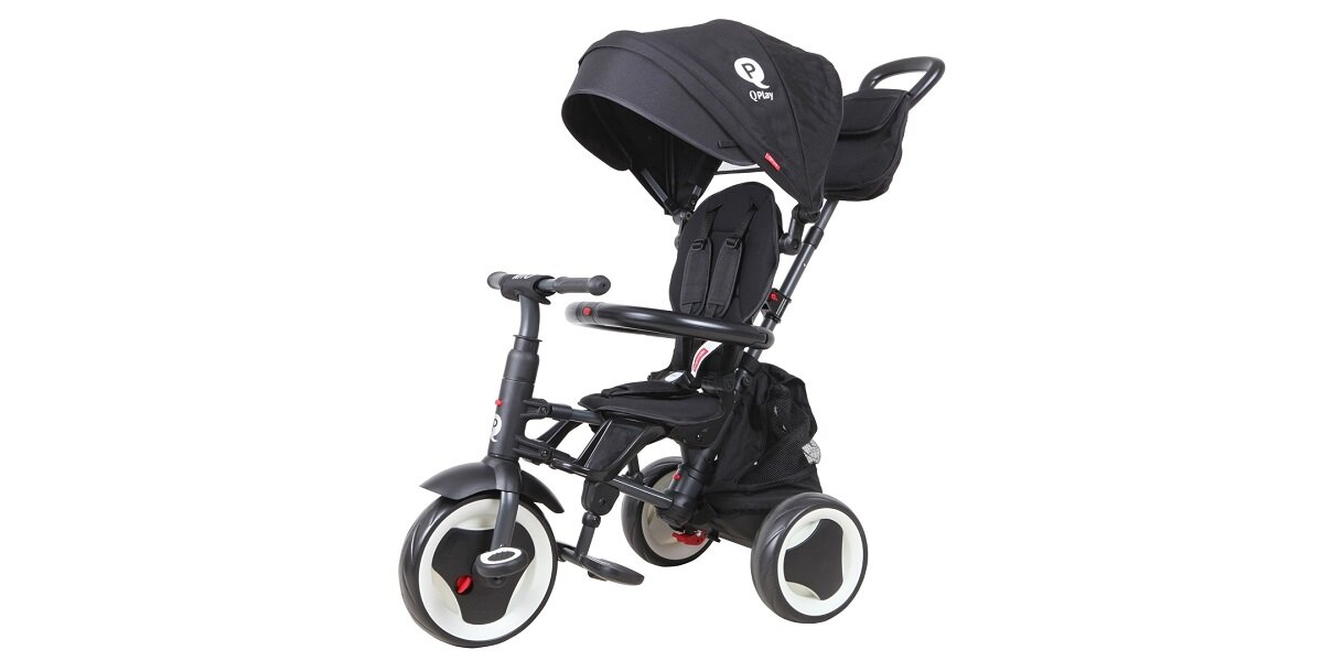 Trojkołowiec QPLAY Rito barierka podnozki pasy