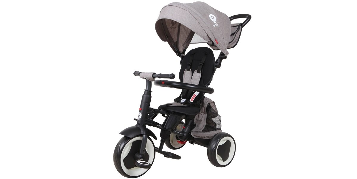 Trojkołowiec QPLAY Rito aluminium skladany siodelko