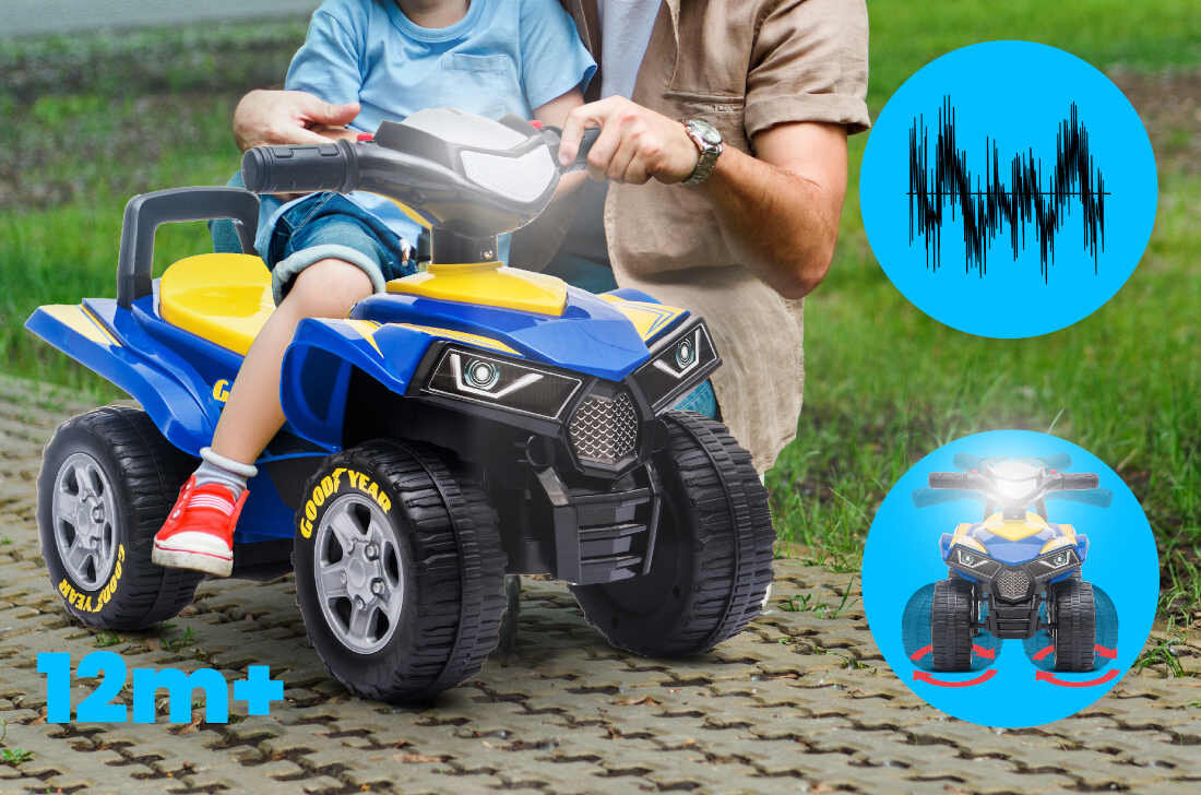 Jeździk SUN BABY Quad Good Year Czerwony Do 25 kg Maksymalne obciążenie