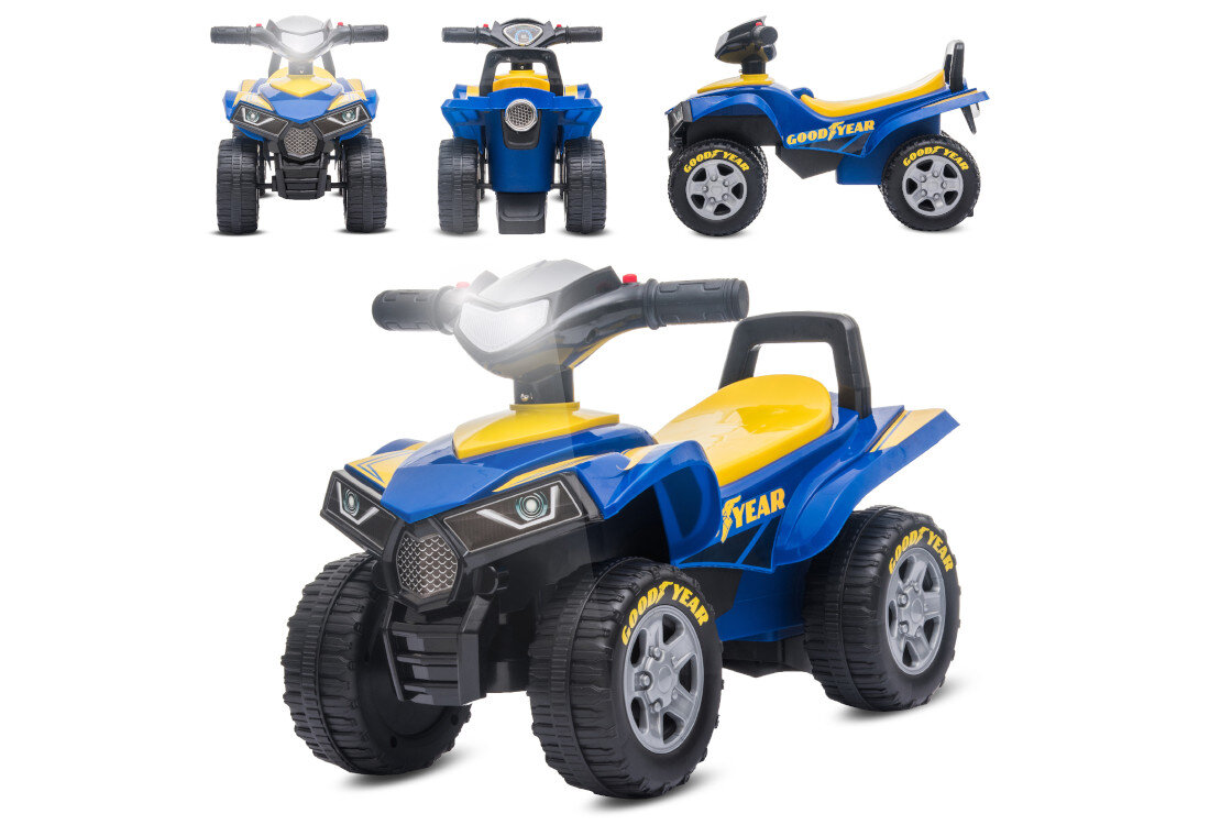 Jeździk SUN BABY Quad Good Year Czerwony schowek siedzisko mozliwosci dodatki przechowywanie
