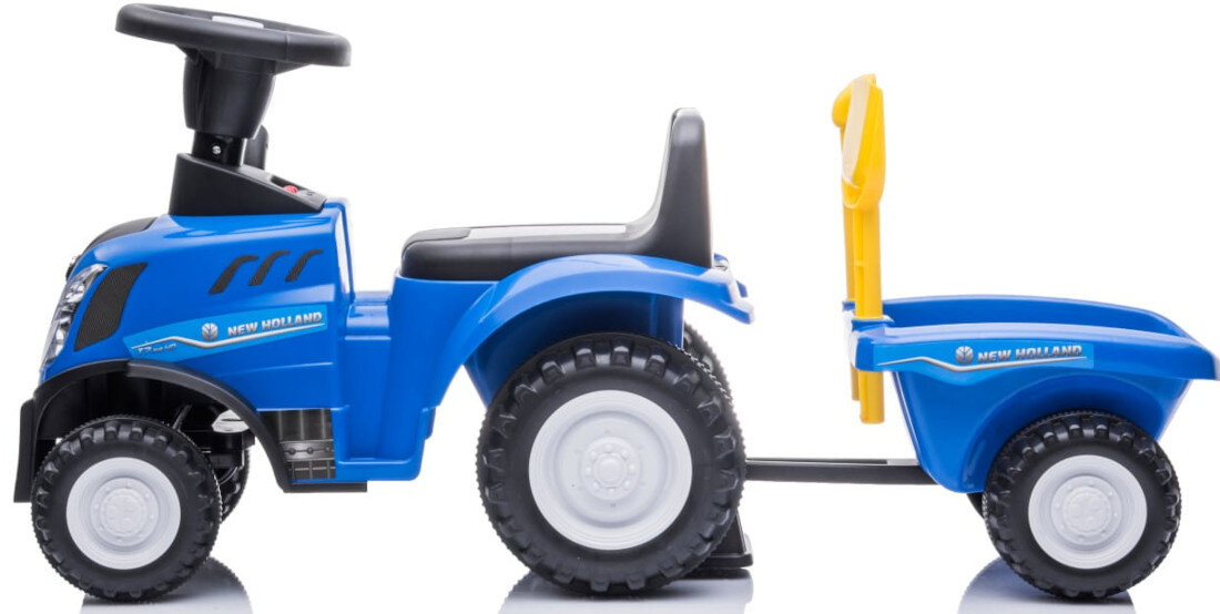 Jeździk SUN BABY Traktor z przyczepą New Holland Niebieski wymiary długość szerokość wysokość