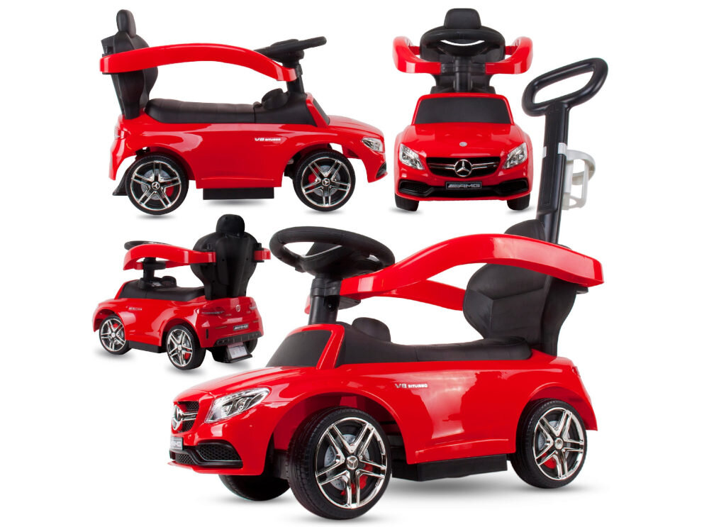 Jeździk SUN BABY Mercedes Coupe AMG C36 Czerwony siedzisko oparcie Praktyczny schowek wygoda