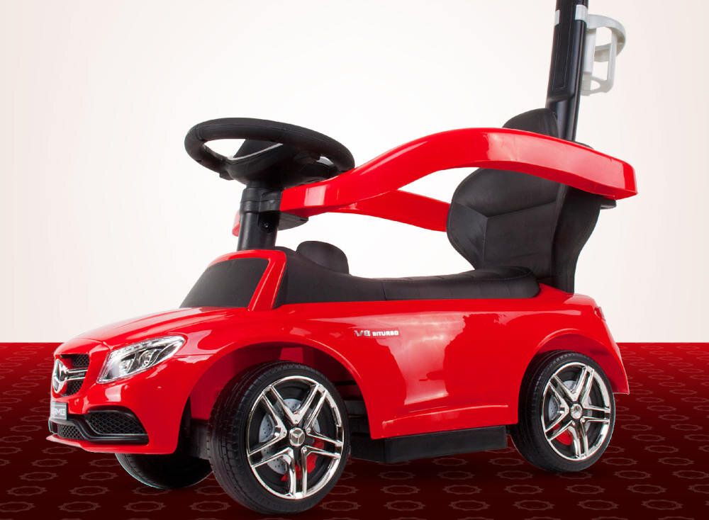 Jeździk SUN BABY Mercedes Coupe AMG C36 Czerwony zabezpieczenie bezpieczeństwo wywrotka