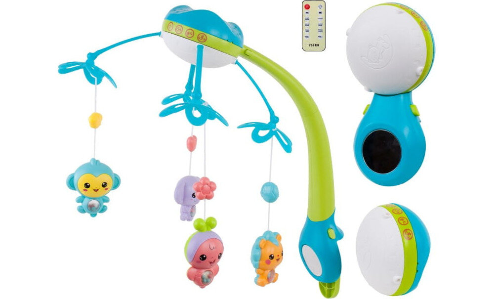 Karuzela SUN BABY 4w1 z projektorem wymiary waga zestaw baterie