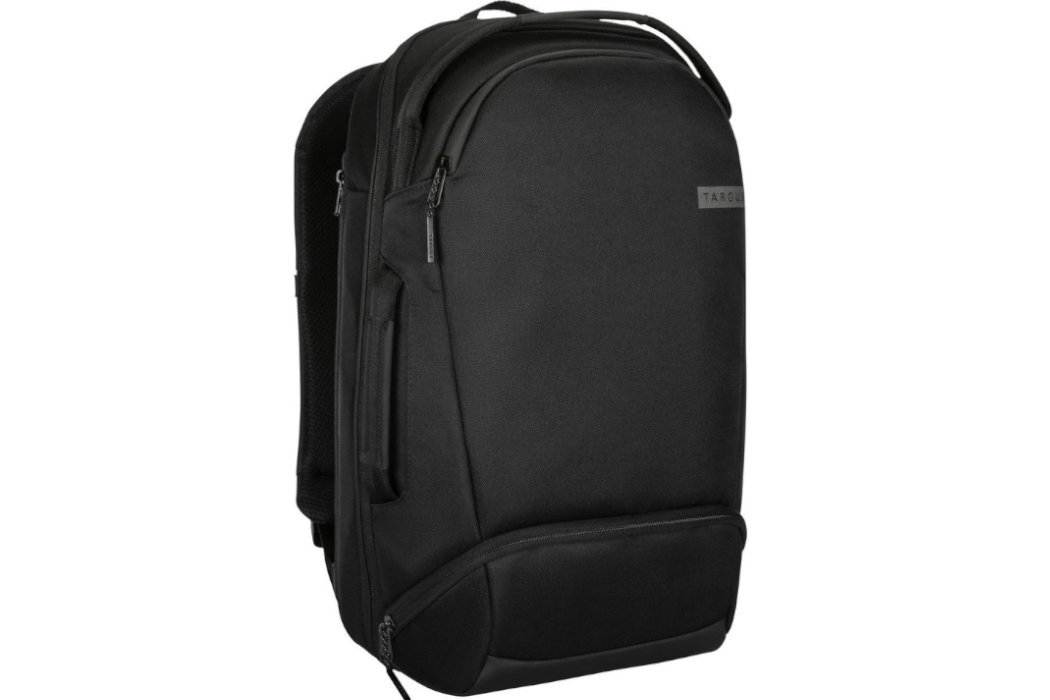 Plecak na laptopa TARGUS Work+ Compact 16 cali czarny wyposażenie wodoodporny wygodny komfortowy zabezpieczenie