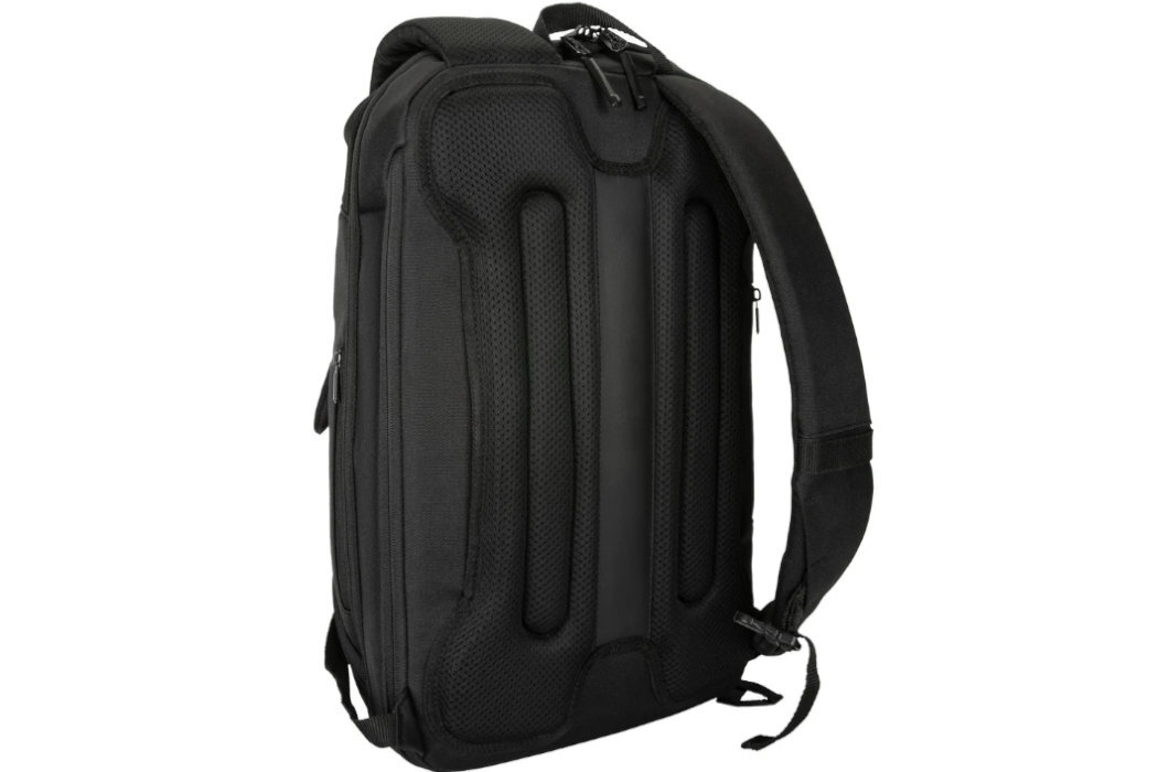 Plecak na laptopa TARGUS Work+ Compact 16 cali czarny wyposażenie wodoodporny wygodny komfortowy zabezpieczenie