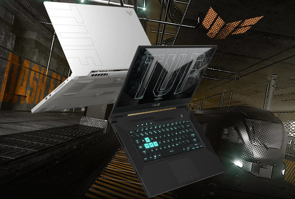 Laptop ASUS TUF Dash F15 FX516PM 15.6 IPS 144Hz i7-11370H 16GB SSD 512GB GeForce RTX3060 Windows 11 Home obraz głębia geforce rtx3060