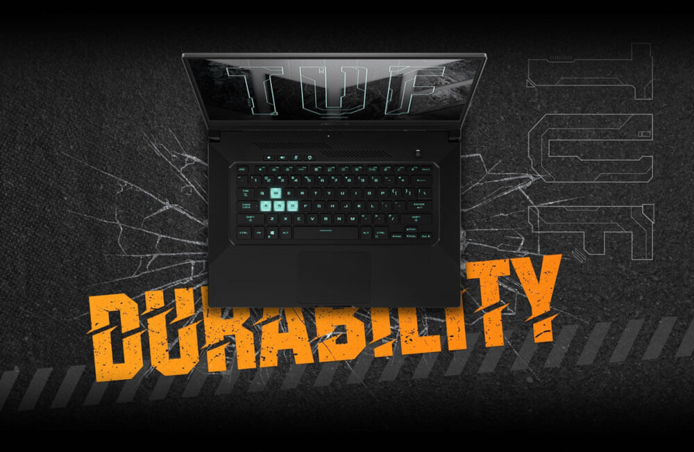 Laptop ASUS TUF Dash F15 FX516PM 15.6 IPS 144Hz i7-11370H 16GB SSD 512GB GeForce RTX3060 Windows 11 Home wydajność procesor