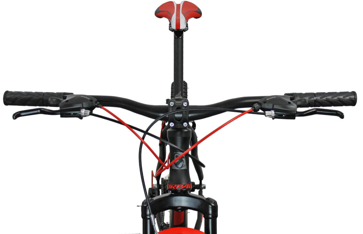 Rower gorski MTB TORPADO Delta Hardtail M16 29 cali meski Czarno-czerwony Czerwono-czarny wyposazenie