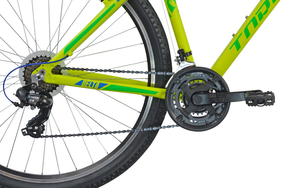 Rower gorski MTB TORPADO Delta Hardtail D18 29 cali damski zolto-niebieski Czerwono-czarny kolo opona