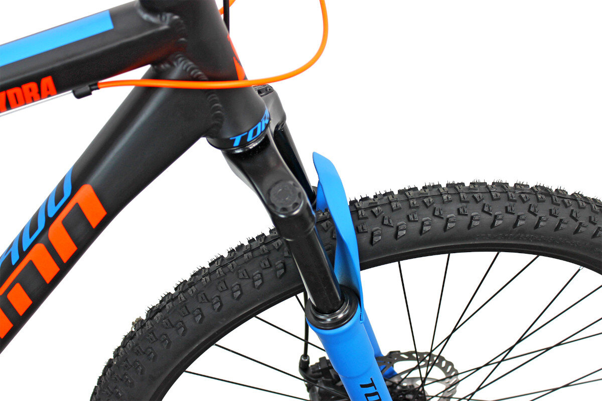 Rower gorski MTB TORPADO Hydra Hardtail M19 27.5 cala meski Czerwono-niebieski Czerwono-czarny amortyzator