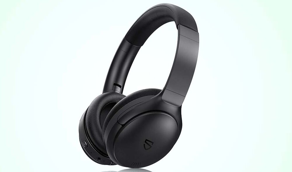 Słuchawki nauszne SOUNDPEATS A6 Czarny dźwięk bluetooth poziom HI-FI dźwięk bas redukcja szumów czas pracy szybkie ładowanie komfort przewodowo bezprzewodowo