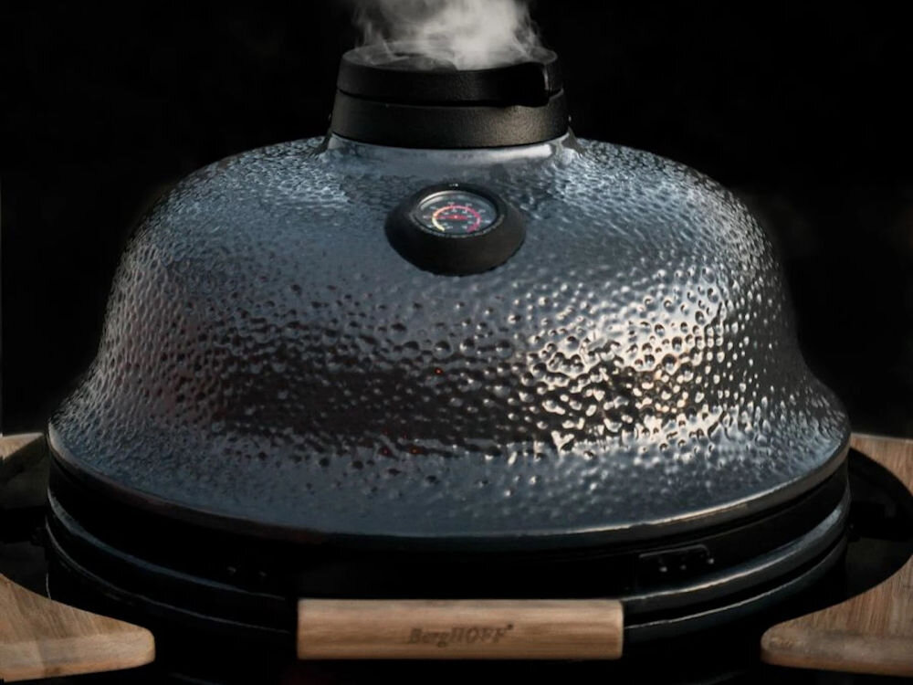 Grill węglowy BERGHOFF Ron 2415700 żeliwo kamień stal bambus