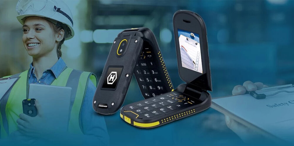 Telefon MYPHONE Hammer Bow wyswietlacz telefon data godzina zasieg siec bateria polaczenia