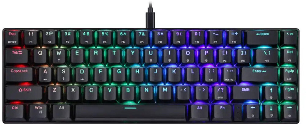 Klawiatura MOTOSPEED CK67 RGB material wysokiej jakosci