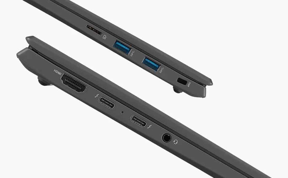 Laptop LG Gram 2022 17Z90Q - Thunderbolt 4   