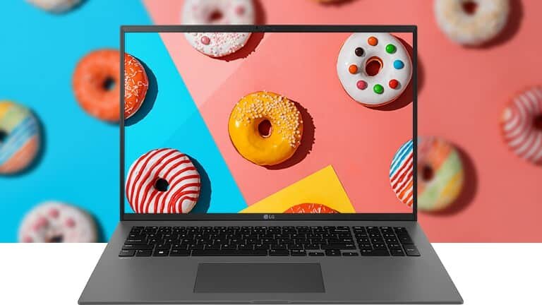 Laptop LG Gram 2022 17Z90Q - Szeroka paleta kolorów