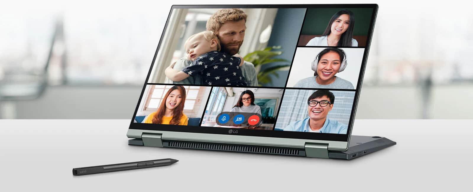Laptop LG Gram 2022 - wideokonferencje   