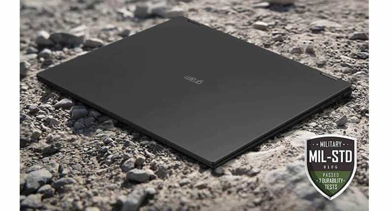 Laptop LG Gram 2022 - wytrzymałość   