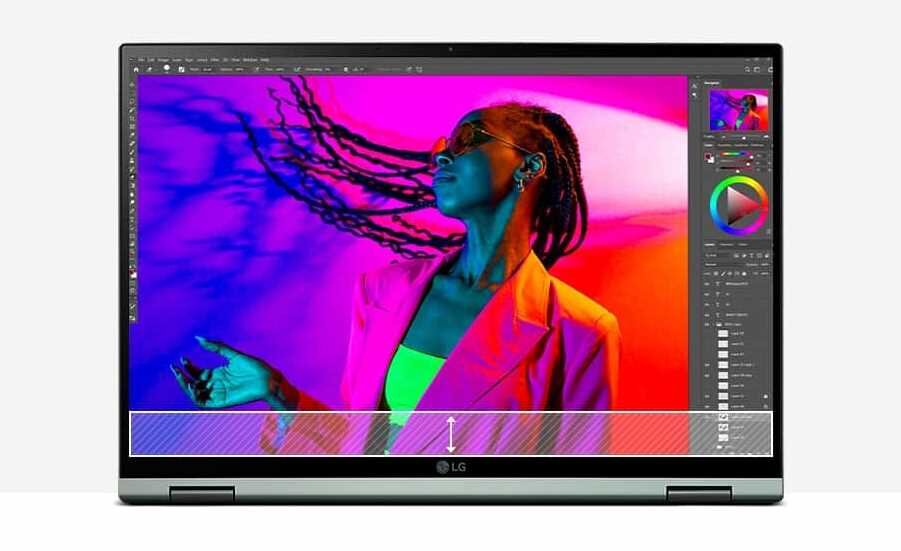 Laptop LG Gram 2022 - Ekran 