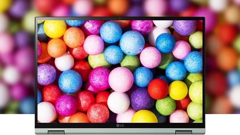 Laptop LG Gram 2022 - Szeroka paleta kolorów 