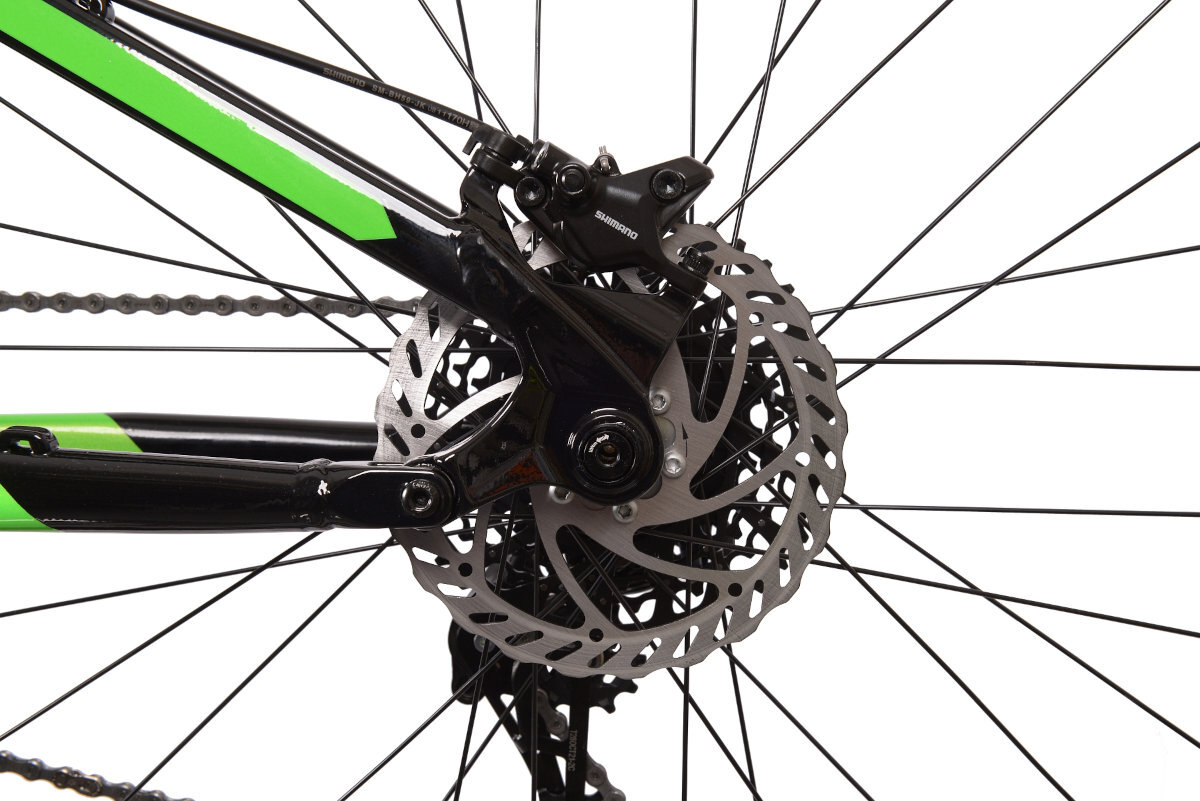 ROWER ELEKTRYCZNY MTB BOTTECCHIA EVO ELEKTRON 29-27,5 CZARNO-ZIELONY M48 19 bezpieczenstwo w czasie jazdy
