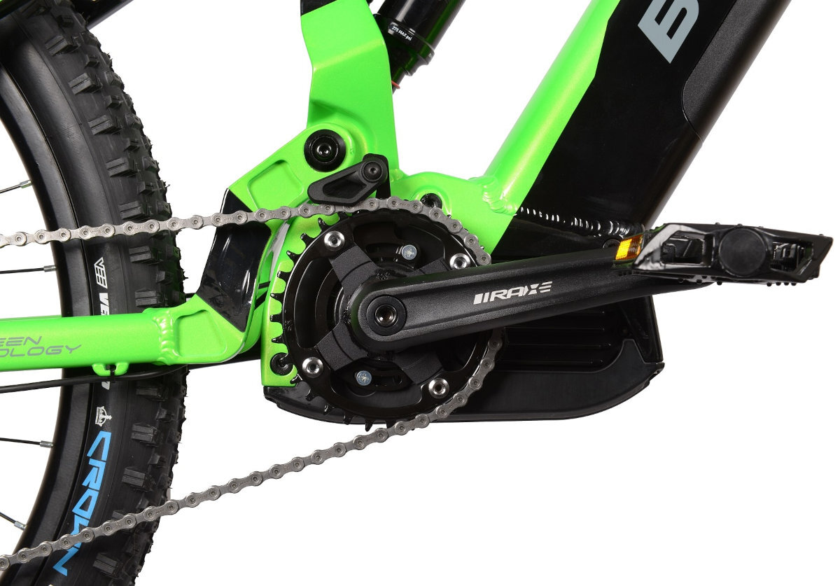 ROWER ELEKTRYCZNY MTB BOTTECCHIA EVO ELEKTRON 29-27,5 CZARNO-ZIELONY M48 19 mocny silnik i wytrzymala bateria
