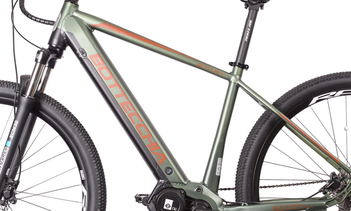 ROWER ELEKTRYCZNY MTB BOTTECCHIA EVO START 29 9S ZIELONY M52 20,5 wytrzymala i lekka rama
