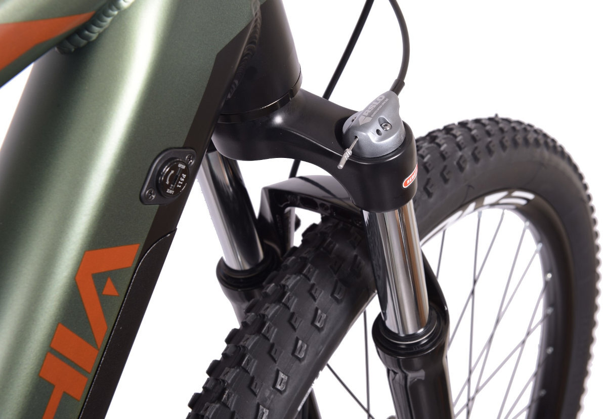 ROWER ELEKTRYCZNY MTB BOTTECCHIA EVO START 29 9S ZIELONY M48 19 wydajne amortyzatory