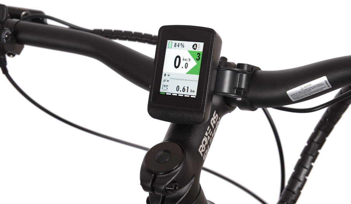 ROWER ELEKTRYCZNY MTB BOTTECCHIA EVO START 29 9S ZIELONY M48 19 wydajny i wyrazny wyswietlacz LCD