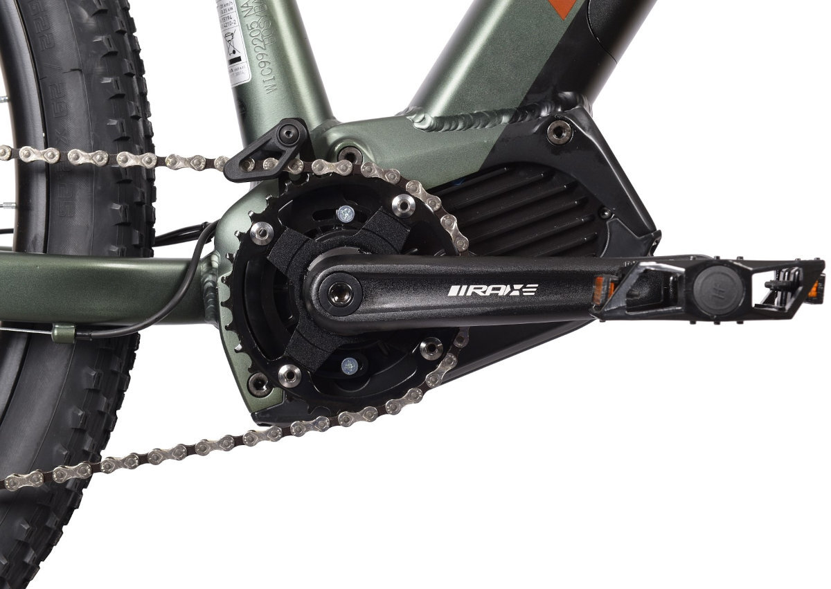 ROWER ELEKTRYCZNY MTB BOTTECCHIA EVO START 29 9S ZIELONY M48 19 mocny silnik i wytrzymala bateria