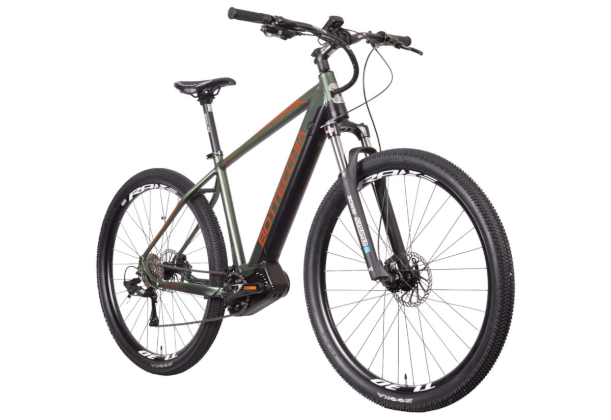 ROWER ELEKTRYCZNY MTB BOTTECCHIA EVO START 29 9S ZIELONY M48 19 duze kola